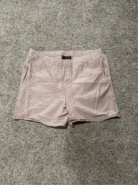 No Boundaries Linen Blend Pull-On Shorts – Size Large (36–38)